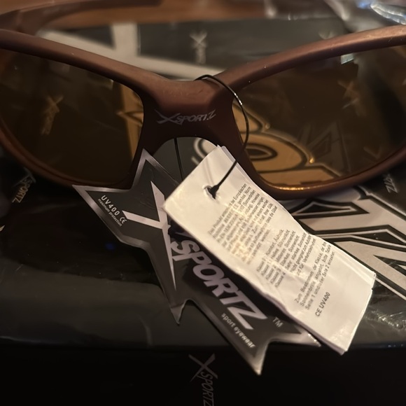 New in package XSportz brown uv400 sunglasses 😎 OS - Picture 2 of 5